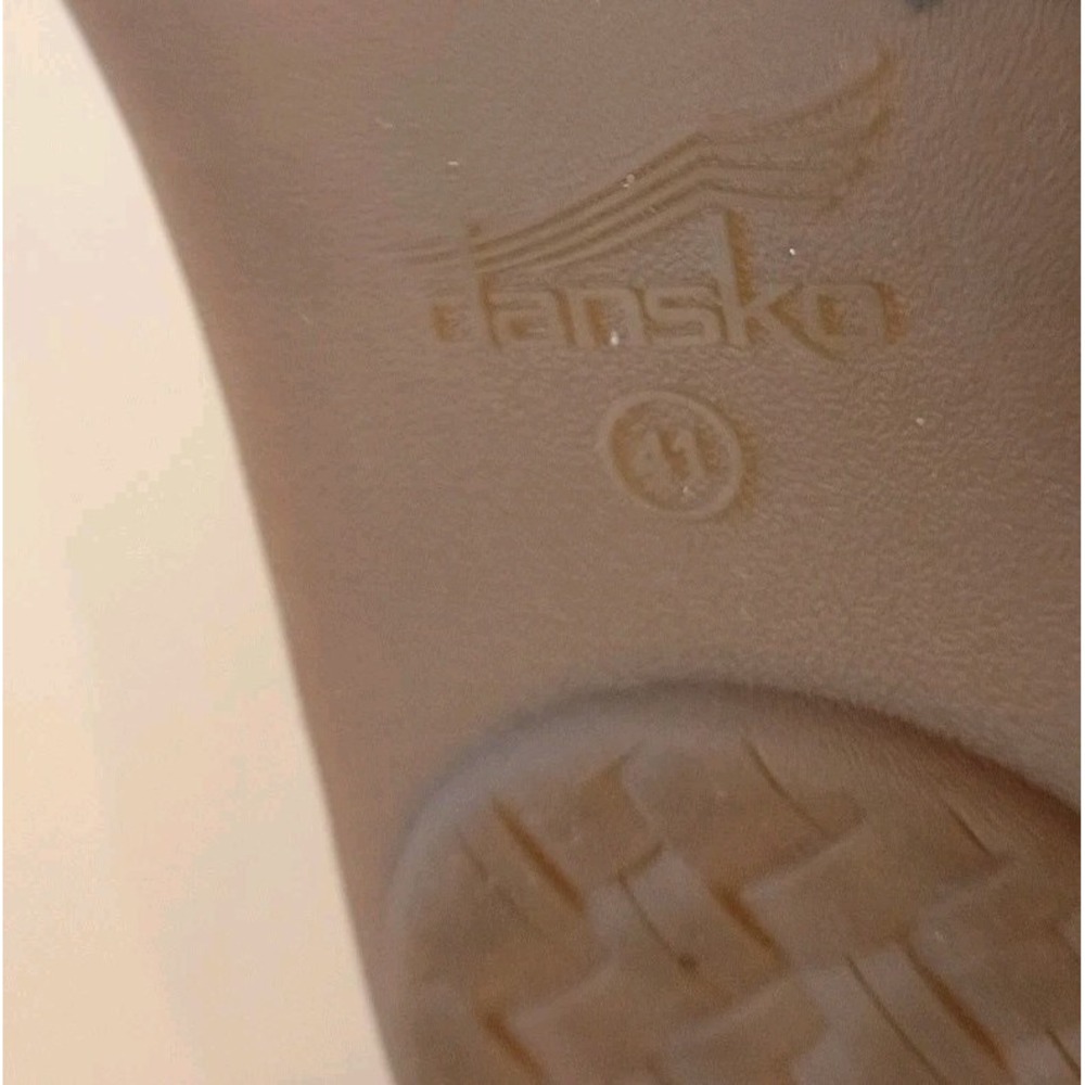 Dansko Women 41 US 10- 10.5 Joanna Strappy Slide Sandal Tan Metal Leather - Picture 7 of 9